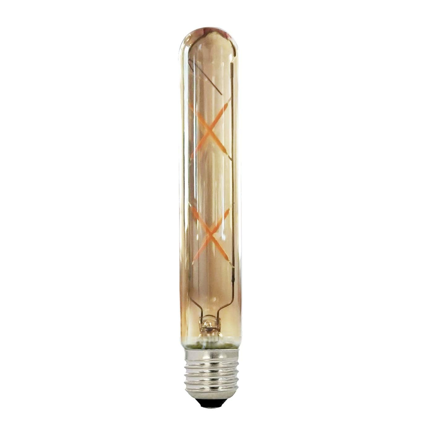 LEDSone 7.3 Inch E27 Led Bulb 60 watt Dimmable,2700k Warm White Edison Bulbs, 4W Tubular T185 Long Clear Glass Light Bulb for Rustic Pendant,Industrial Pipe,Wall Sconces,Chandeliers 2 Pack