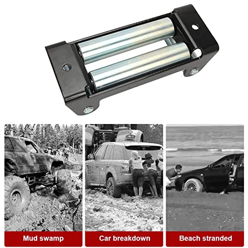 Alavente Winch Roller Fairlead 10" Universal 4 Way Guide Wire Winches For Steel Recovery Off-Road Truck Most Vehicles Winch Cable 8000Lbs - 17500Lbs #TOP4