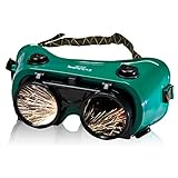 KwikSafety (Charlotte, NC) OWL Industrial ANSI (ANTI-FOG, Snug FIT) Welding Goggles | Flip-Up Shade 5 | Ventilation Safety Plasma Jet Welding Torch Brazing Flame Cutting Gas Oxy-Acetylene Green