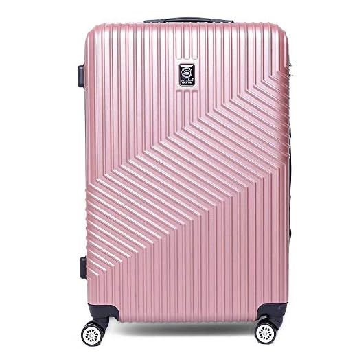 SANTINO, Mala de Viagem Média Geometric Rígida 360° Santino - ASAV7003M Cor: Rosa