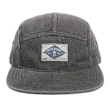 Croogo Five Panel Hats Flat Brim Vintage Dad Hat Baseball Hats for Men Women 90s Hat Black Hat 5 Pan