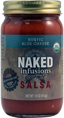 Naked Infusions Organic Rustic Blue Cheese Salsa, 16 Ounce - 6 per case.