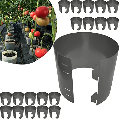 SORTON - Maceta plegable para cultivo de tomates, redonda, para cultivo de tomates en invernadero, maceta de cultivo, maceta de cultivo, maceta, macetas redondas (20, 20 x 20 cm - 6 litros) Cover