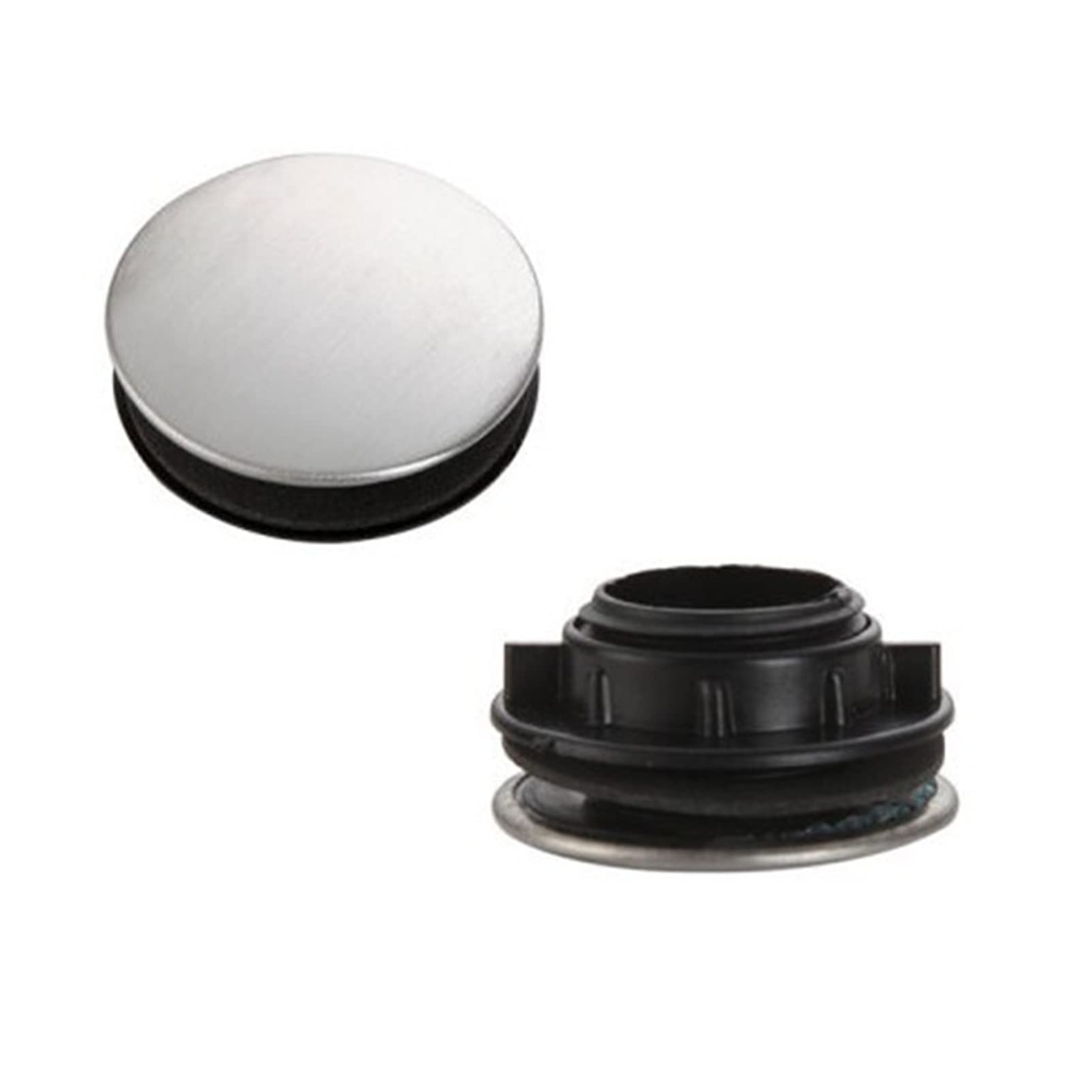 2 Pack Sink Tap Hole Cover Kitchen Faucet Hole Cover Stainless Steel-35mm
