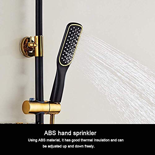 Ensemble de robinet de douche avec pommeau pluie et douchette main