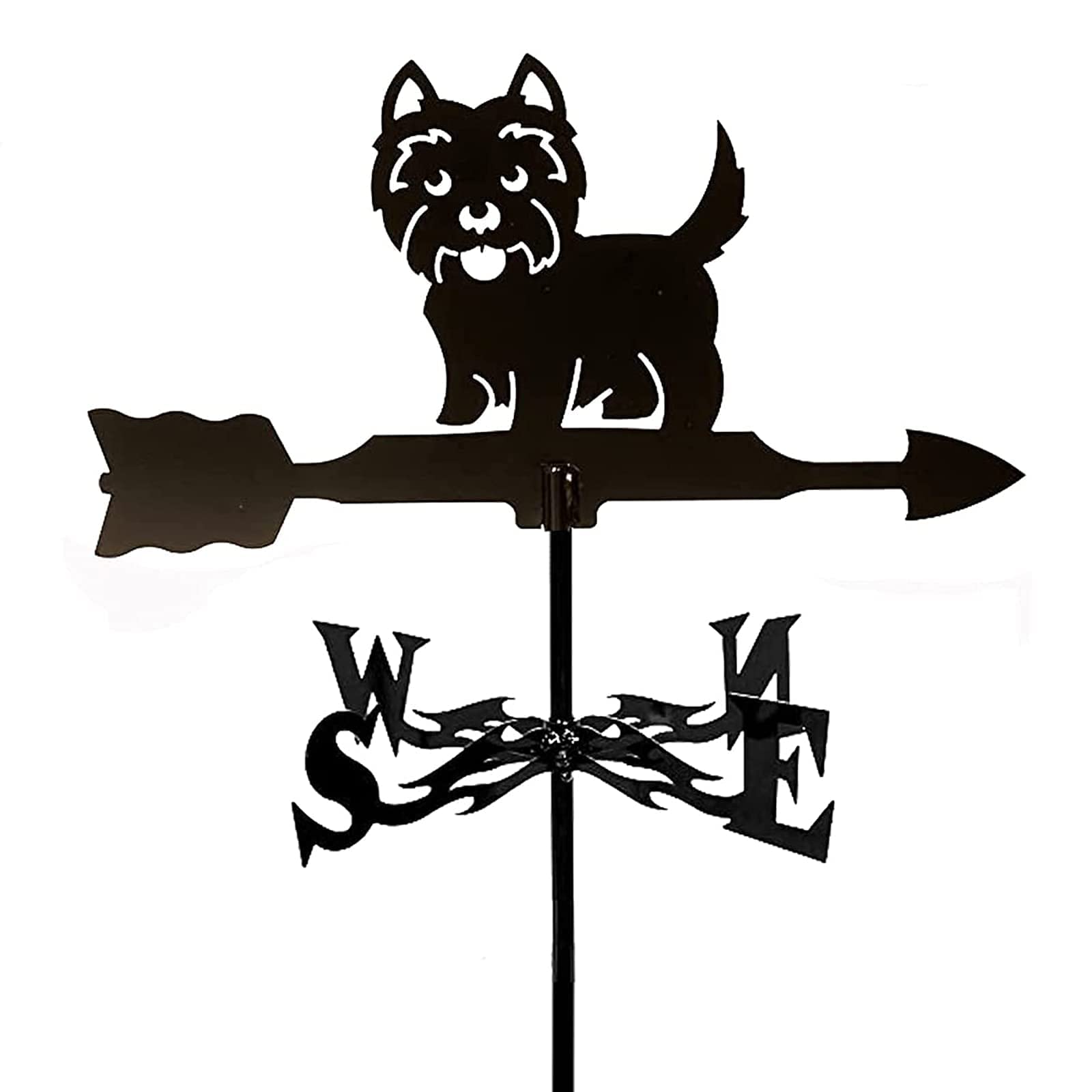 WIQUYBML Weathervane, Animal Weather Vane with Roof Mount Garden Decorations Wind Weathercock Direction Indicator for Outdoor Farm Yard Gazebo Ornament