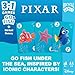 Bicycle Disney and Pixar 3-in-1 Card Games, Old Maid, Go Fish & Memory, Featuring Toy Story, Finding Nemo & Inside Out Characters, Kids Card Games Ages 4+, Family Games for 2-6 Players