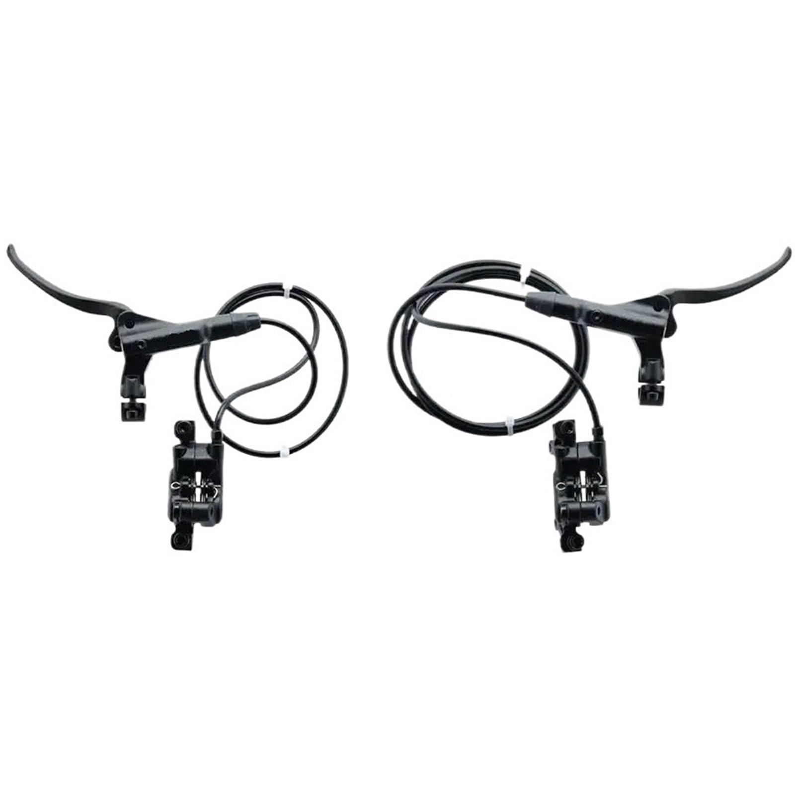 HB-876 Set Freno Idraulico a Disco Pieghevole per Mountain Bike a 4 Pistoni Set Anteriore 800 Posteriore 1450mm Parti per crampi per Biciclette MTB(BLFRR 1450mm 800mm)
