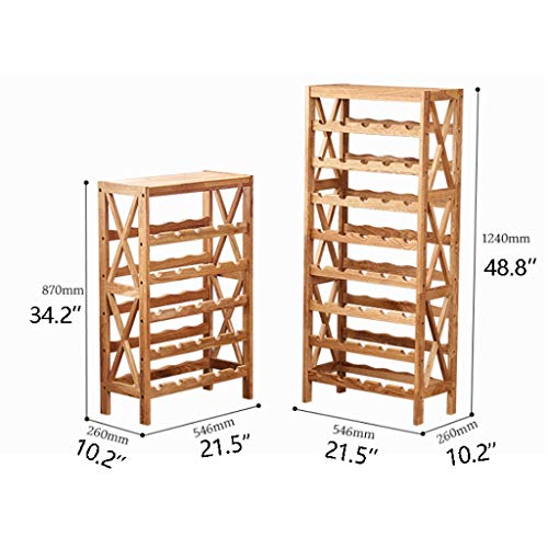 Soporte de madera para botellas de vino robusto y elegante miniatura 2