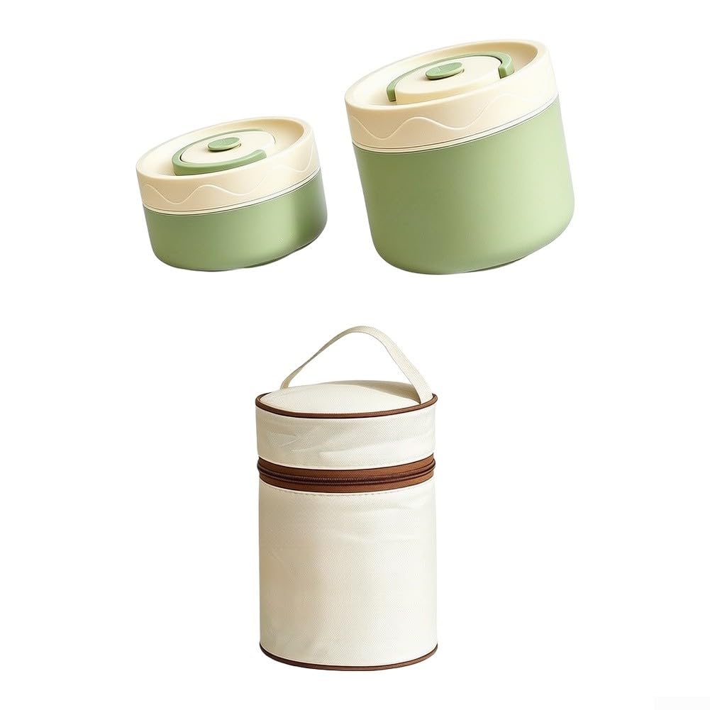 Contenitori Pranzo Ceramica e PP Isolati 750ml Totali(Green)