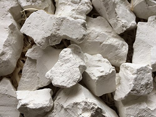 Arcilla de Caolín comestible trozos (fija) Natural para comer (alimentos), 1 lb (450 G)