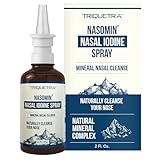 Nasomin® Iodine Nasal Spray – Cleanses & Refreshes Your Nasal Passages – Iodine & Fulvic Acid Blend – 150+ Uses Per Bottle – 100% Natural Mineral Formula – (2 oz. Bottle + Nasal Sprayer)