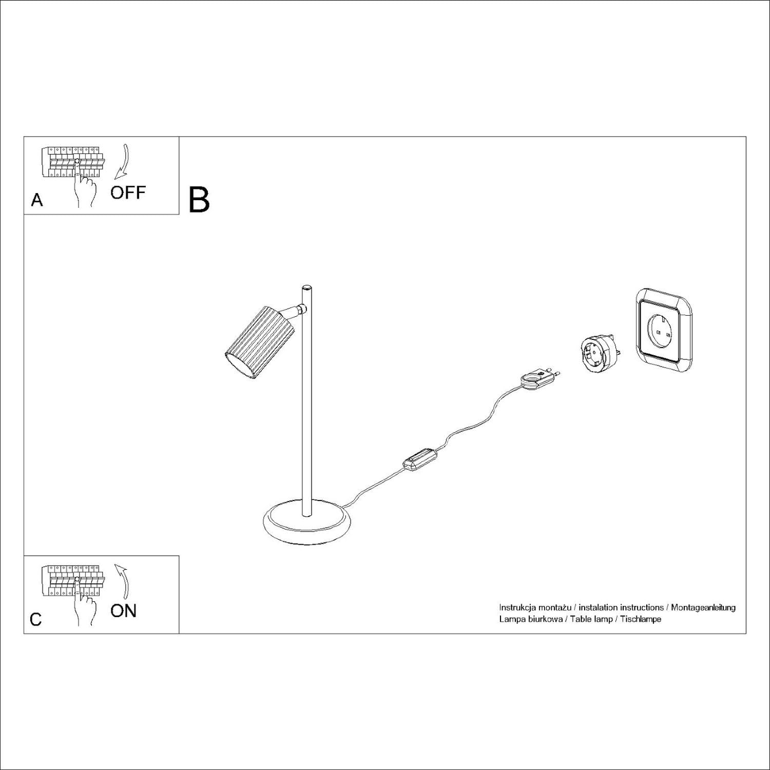 Licht-Erlebnisse Schreibtischlampe Aluminium verstellbar 43 cm hoch Grün für GU10 Modern Kabel Schalter Tischleuchte Leselampe Schreibtisch Büro