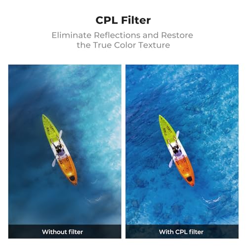 Image of K&F CONCEPT Snap On CPL ND Effect Filter Kit Compatible with DJI Osmo Action 6, 6 Pack CPL ND8 ND16 ND32 ND64 Black Diffusion 1 /4 Filters HD Optical Glass /Multi-Coated Action Camera Accessories