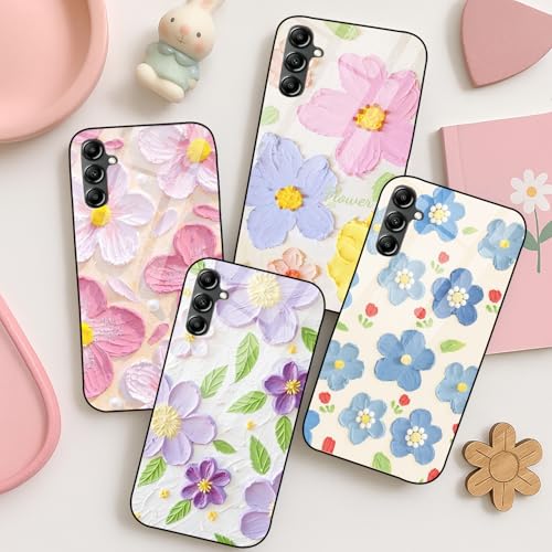 Image of COLORflow Back Cover Compatible with Samsung Galaxy A14 5G / 4G | Whisper of Petals Customized | Shockproof TPU Bumper with Camera Protection Back Cover Compatible with Samsung Galaxy A14 5G / 4G