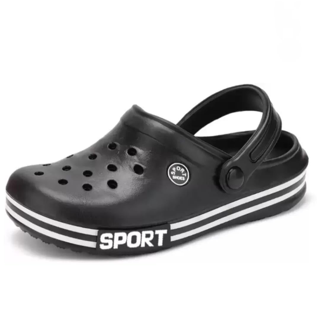 GenericEffortless Comfort: Stylish Men's Clogs : Designer Clogs for Men (Black, UK Footwear Size System, Adult, Men, Numeric, Medium, 9)