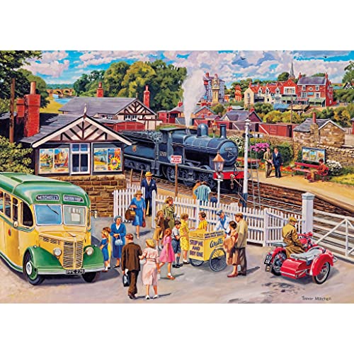 Gibsons Treats At the Station 1000 Piece Jigsaw Puzzle, 26.8 inches x 19.3 inches - Image 2