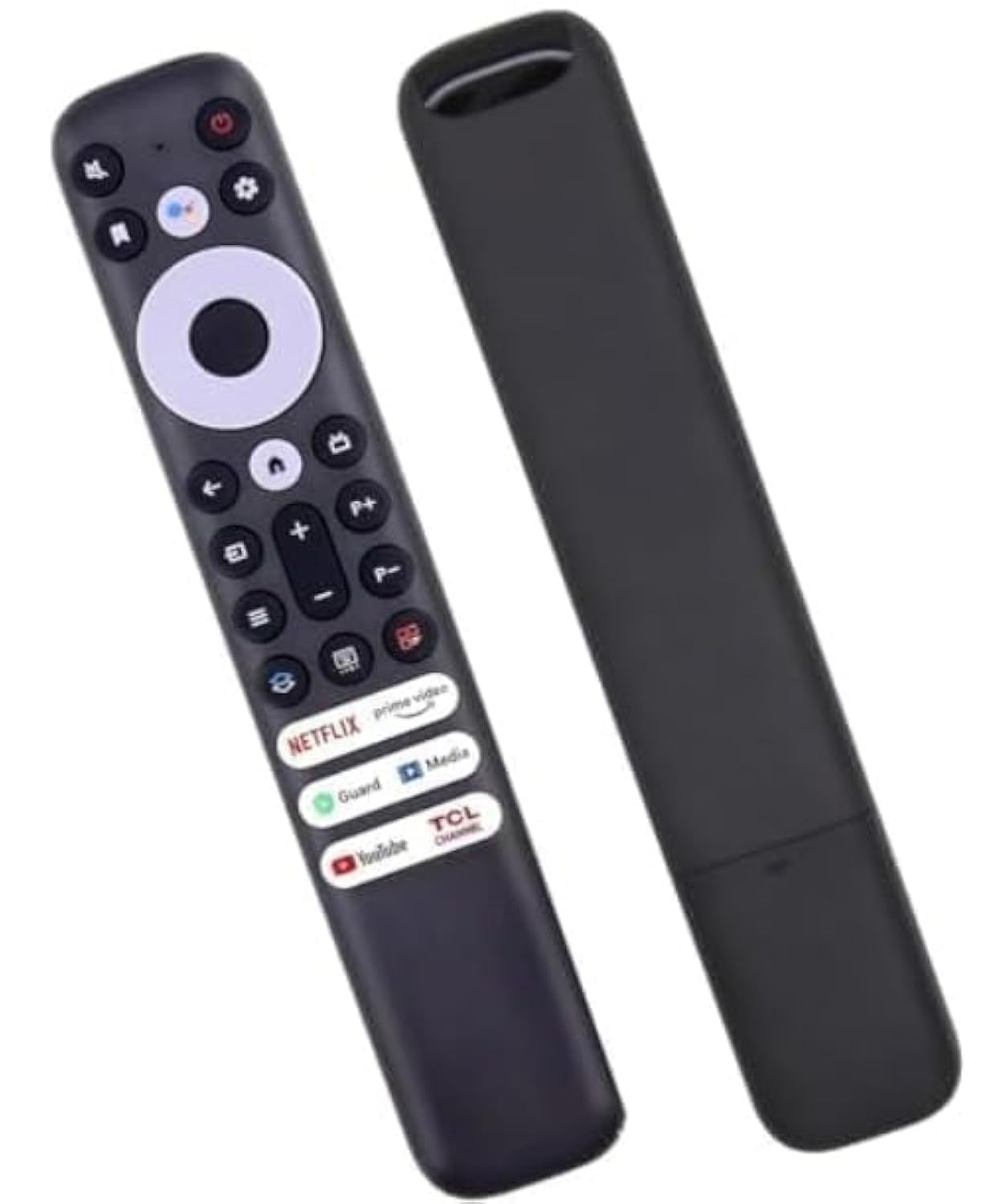 Voice Replacement for TCL-Android-TV-Remote,New Upgraded RC802V for TCL Smart TVs with Netflix,YouTube Buttons (NO Voice Function).