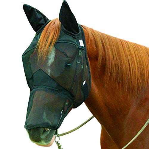 Ride Fly Masque Cashel Silencieux pour poney sensible aux insectes et bruits
