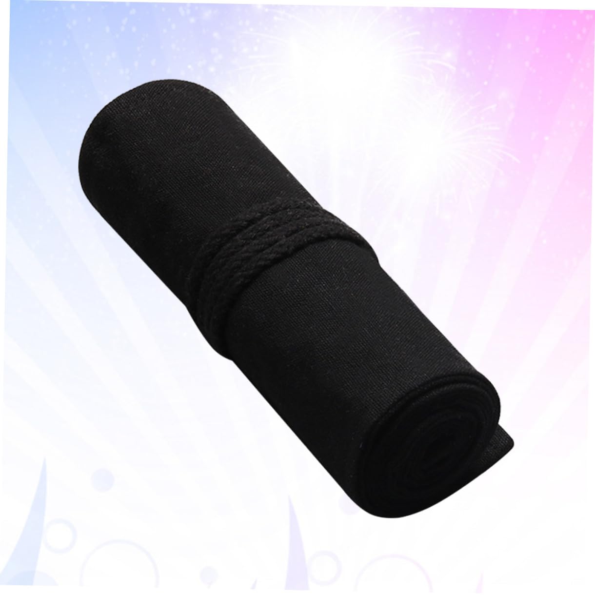 NUOBESTY 3piezas Bolsa De Enrollable para Lápices De Gran Capacidad Ranuras Estuche De Portátil y Organizador De Accesorios De Dibujo Color Negro