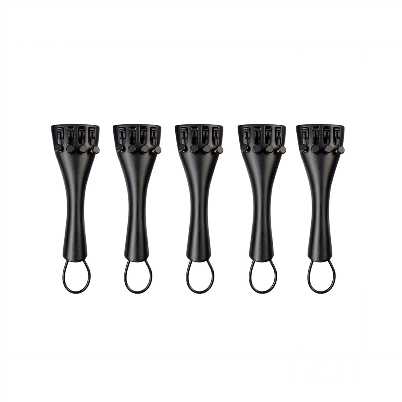Accesorios para violín 5 Uds 1/8 Tamaño Pieza Trasera De Violín Acústico Pieza Trasera De Aleación De Aluminio Con Cuatro Afinadores Finos Piezas De Violino