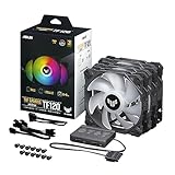 ASUS ケースファン 120mm 3個パック Aura Sync TUF GAMING TF120 BLACK ARGB 3IN1 黒 国内正規代理店品