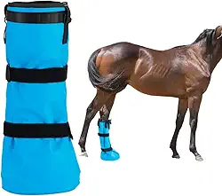GARFTAI Bota de imersão de casco fácil de usar para cavalos, botas de casco de cavalo, bolsa de imersão de cavalo, balde de tratamento de cuidados com cascos, botas de casco para cavalos