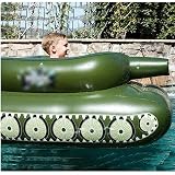 Flotadores de Piscina de Tanque para Adultos flotadores de Piscina inflables para niños, Tumbona de Agua con cañones de Agua Balsas de Piscina Juguetes...