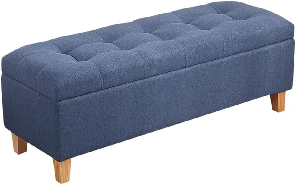 Generisch Ottoman Bench Ottoman Storage Chest Rectangular Fabric