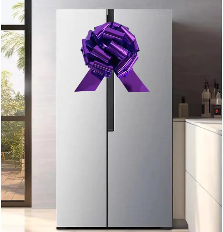 14 Inch Large Purple Gift Bow,1Pcs Big Bow for Present,Big Gift Bow for appliances,Bikes,Table Decorations and Party Events (Purple) - Image 5