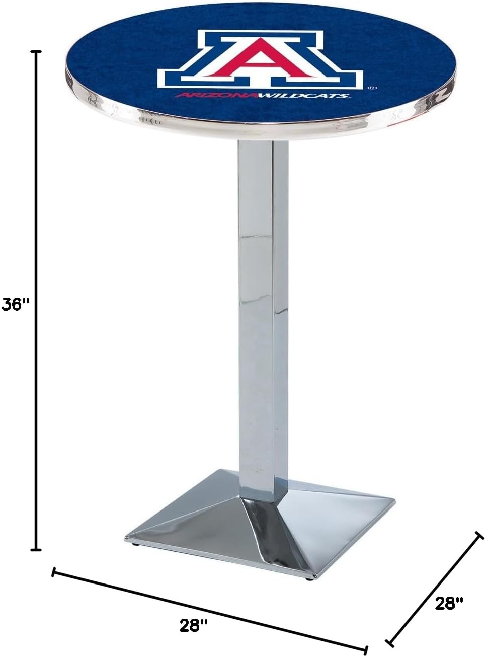 Holland Bar Stool Co. L217-36" Chrome Arizona Pub Table