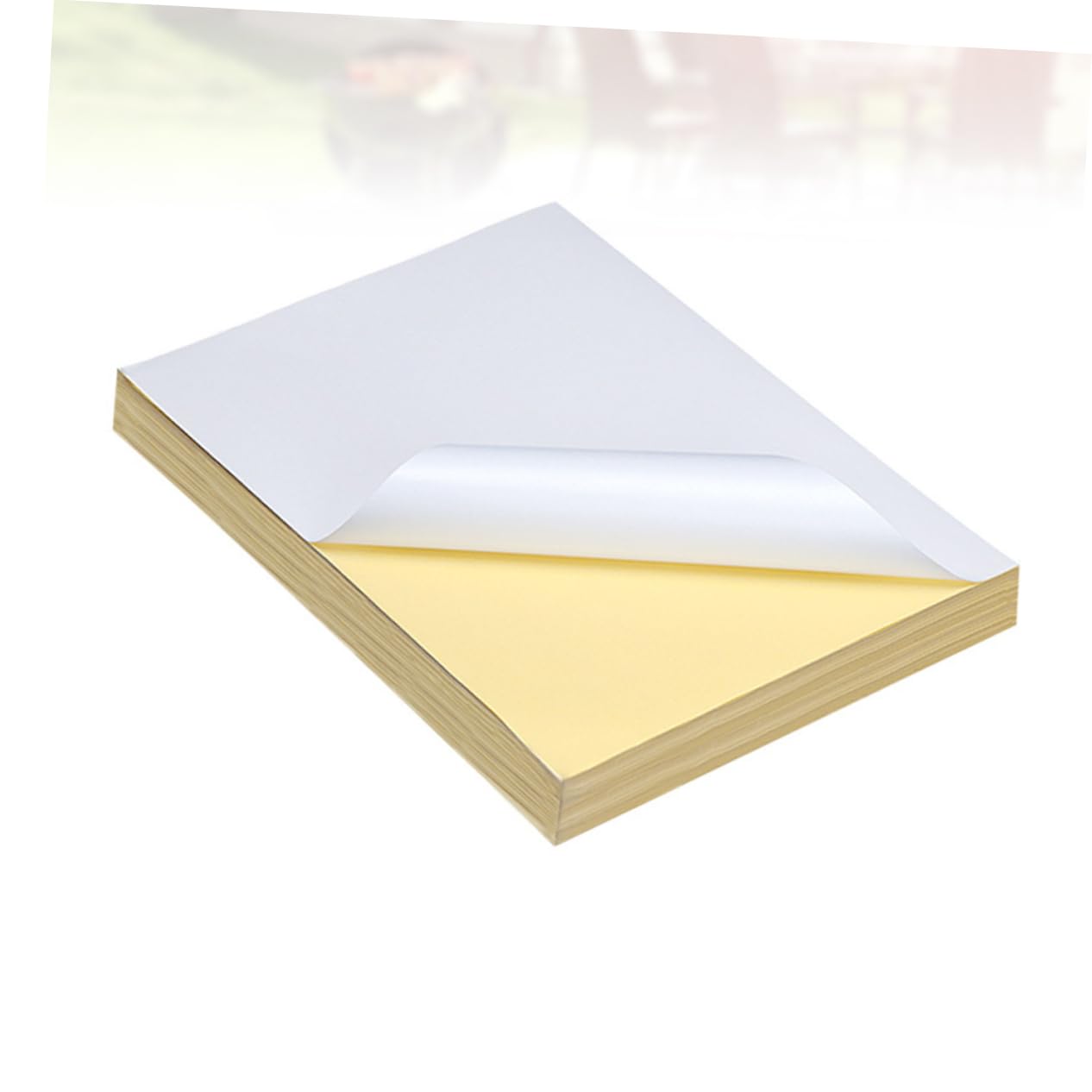 Papel de Etiquetas A4 100 Hojas Blanco Adhesivo para Imprimir