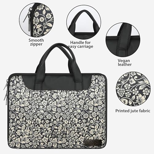 Image of Futopia Stylish Printed Laptop Sleeve Bag 15.6-16 Inch with Handle | Laptop Case Cover | Water Resistant & Shockproof | Padded Interior | Laptop, Notebooks Bag for Office, College & Travel