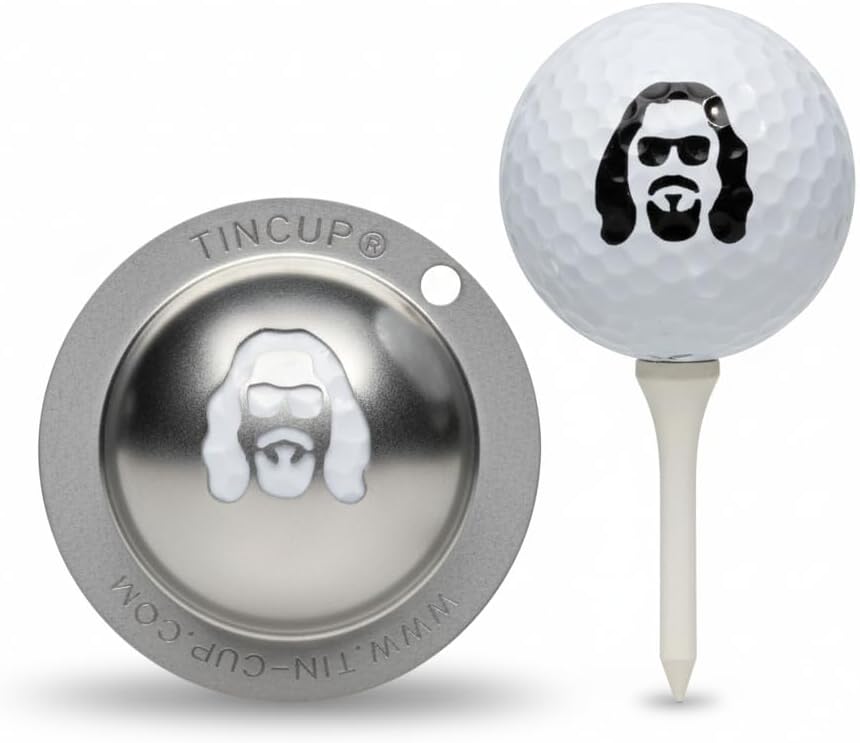 Tin Cup Golf Ball Marker Stencil - Premium Personalization Tool for Golfers - Custom Design Ball Marker - Golf Accessories Gift for Men and Women- Made in The USA
