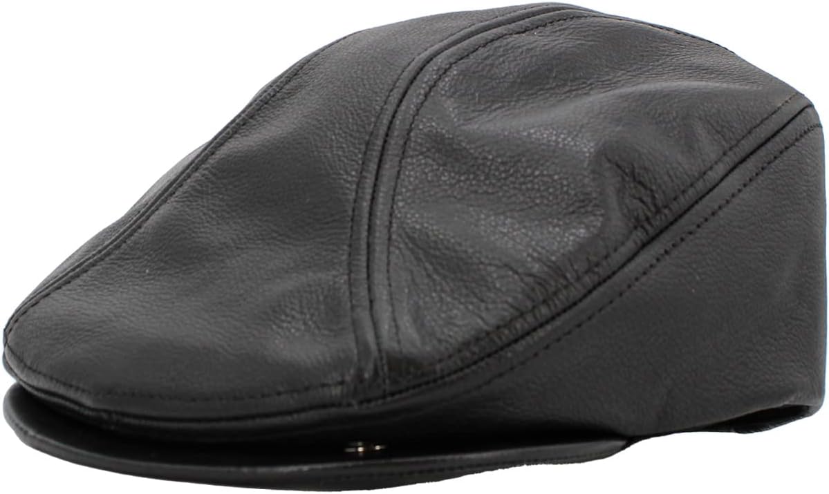 KBETHOS Leather Ascot Made in USA Ivy Collection Classic Newsboy Caps