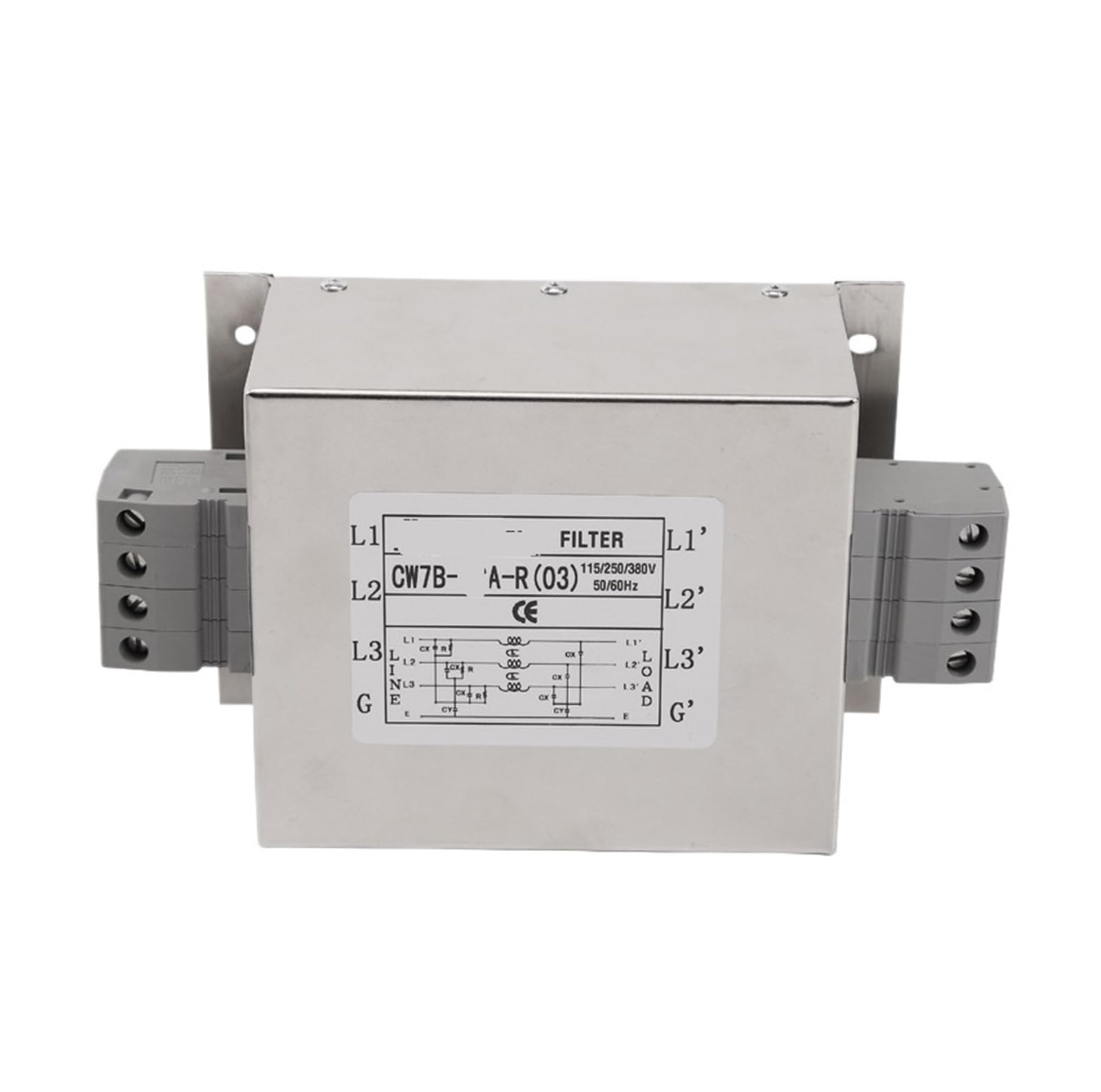 Filtro de potencia trifásico CW7B-40A-R 03 detiene fallos eléctricos en redes de 380V
