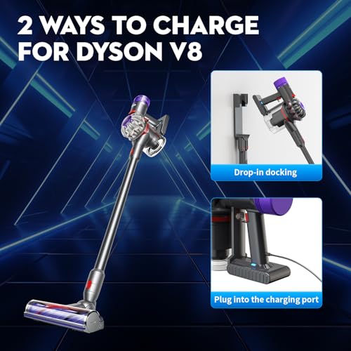 Image of Upgraded 21.6V 7000mAh Replacement for V8 Battery 215681 967834-05 Compatible with V8 SV10 Absolute /Animal /Motorhea /Fluffy Carbon Fiber SV10 Cord-Free Handheld Vacuum Li-ion,Filters