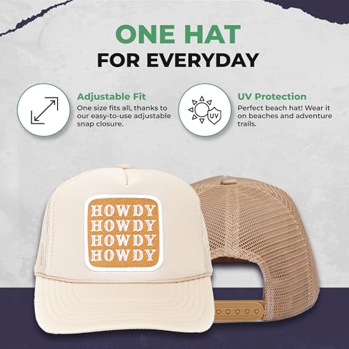 Image of Friday Feelin' Trucker Hat Women Men Baseball Caps Gift Women's USA Trucker Hats Caps Baseball Hats All Occasions - One Size