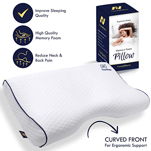 NouvoHome Cervical Orthopedic Memory Foam Contour Pillow for Neck Pain Ergonomic Pillow