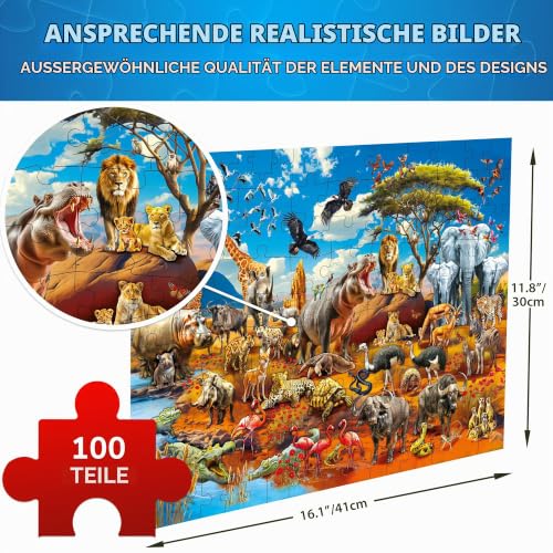 Puzzle für Kinder 4-10 Jahre – Bodenpuzzle und Lernspiel 8-10 Jahre – Ansicht 3