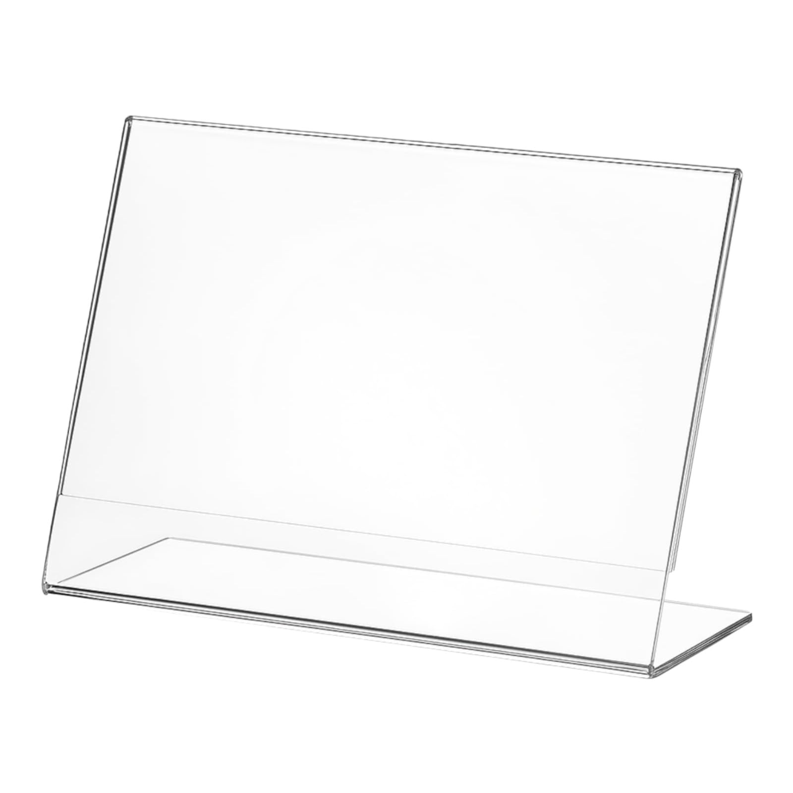 My Shopfittings Clear Slant Back Acrylic Sign Holder A3, Landscape Frame For Signs, Brochures, Flyers, Menus, Posters - Plastic Display Stand For Home, Office, Store - Multipacks Available (1)