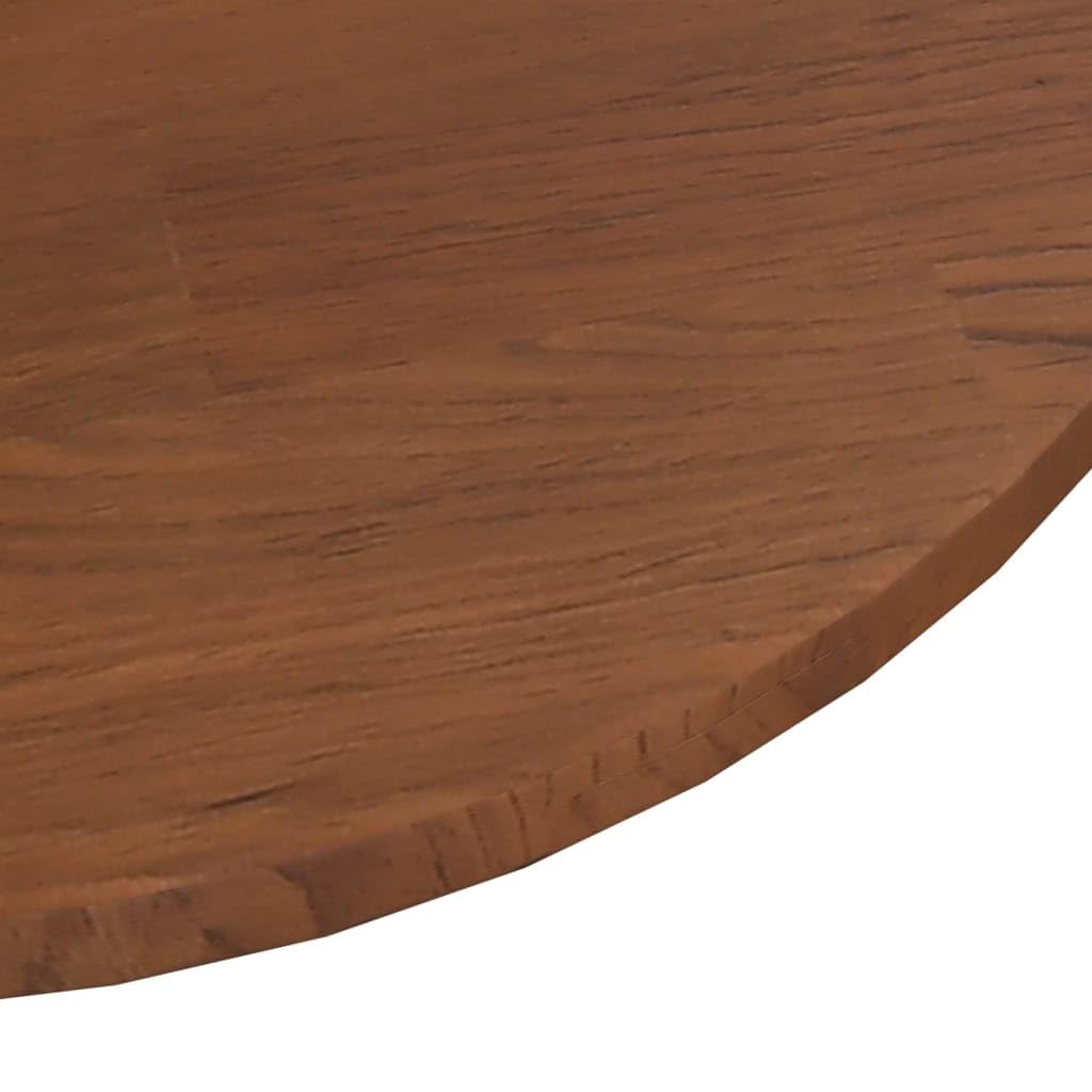 Refined Tablero de Mesa Redonda Madera de Roble marrón Oscuro Ø60x1,5cm