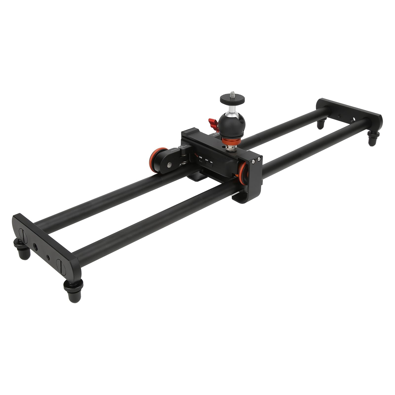 L4X 60 cm Kamera Video Elektrischer Schieber mit Kopf L4X Fernbedienung Kamera Video Autodolly für Aufnahmen Schieber für Kamera mit Kabelsteuerung Ideales Kamerazubehör