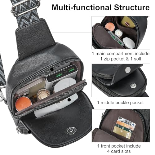 Image of CLUCI Crossbody Bags for Women Sling Bag Cross Body Bag for Woman Small Cross body Bags for Women 2024 Leather Sling Backpack