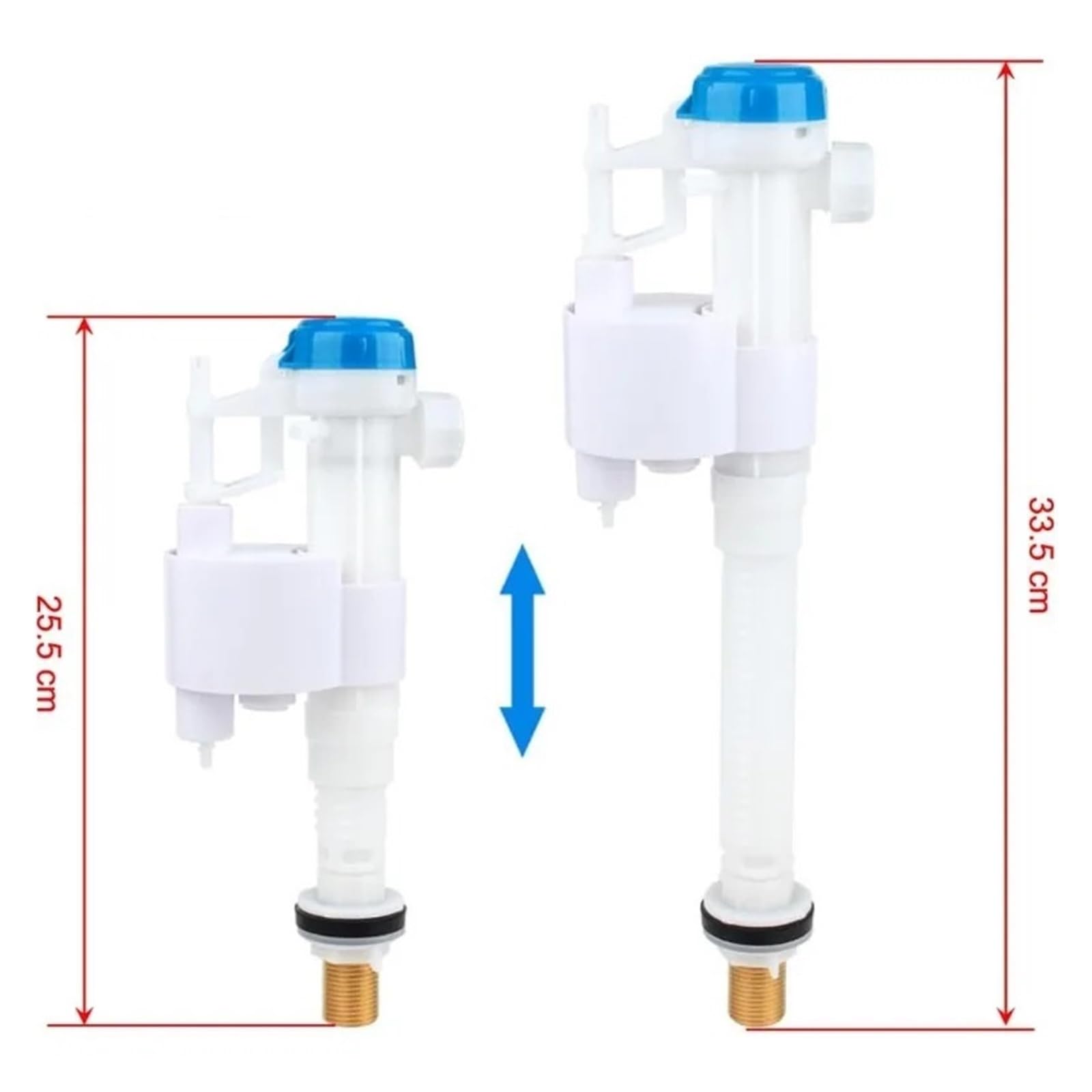 Robinet Flotteur WC Vanne Valve de remplissage de toilettes universelle