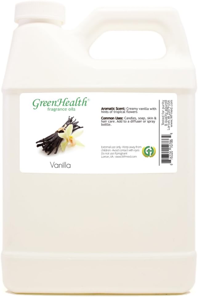 32 fl oz Vanilla Fragrance Oil (Plastic Jug w/Cap) - GreenHealth