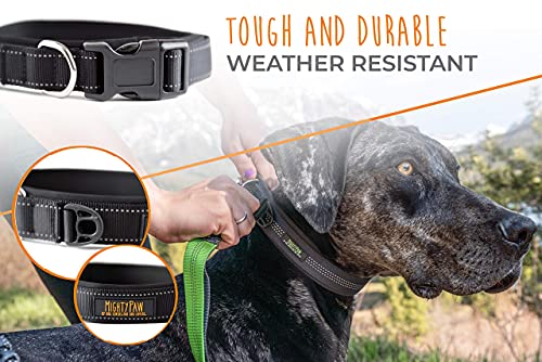 Mighty Paw Neoprene Padded Dog Collar, Reflective Running Dog Collar, Premium Quality Sports Collar, Extra Comfort For Active Dogs #TOP2