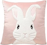 Vista 9 de Paquete de 2 fundas de almohada de primavera y Pascua de 18 x 18 pulgadas, fundas de almohada bordadas en 3D, fundas de almohada decorativas