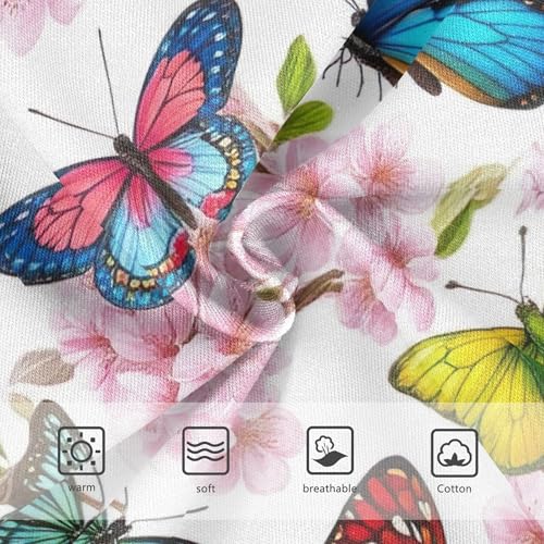 Vibrant Butterflies Cherry Tree Toddler Underwear Floral 2t Cotton Cute Panties Girl Designer Briefs Undies Kids3