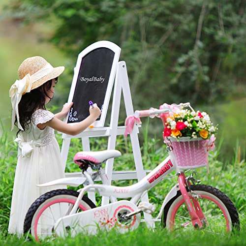 Image of Royalbaby Princess Girls Kids Bike 12 14 16 18 20 Inch Children Bicycle with Basket for Age 3-12 Years